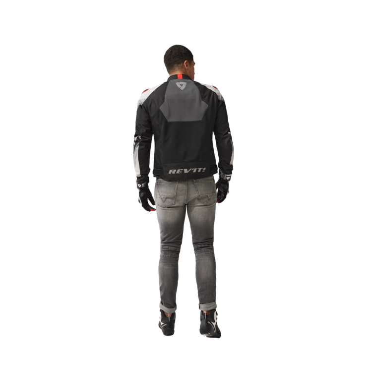 GIACCA QUANTUM 3 AIR GREY-RED | REV'IT