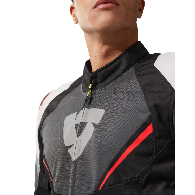 GIACCA QUANTUM 3 AIR GREY-RED | REV'IT