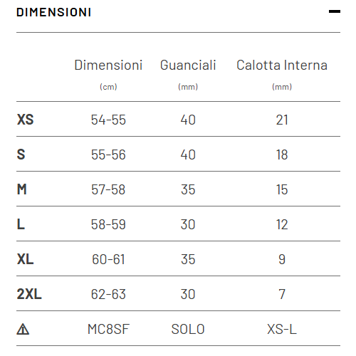 CASCO MODULARE F100 BIOS MC3HSF | HJC