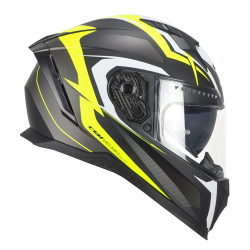 CASCO INTEGRALE 311G BLAST SPORT NERO GIALLO FLUO OPACO | CGM