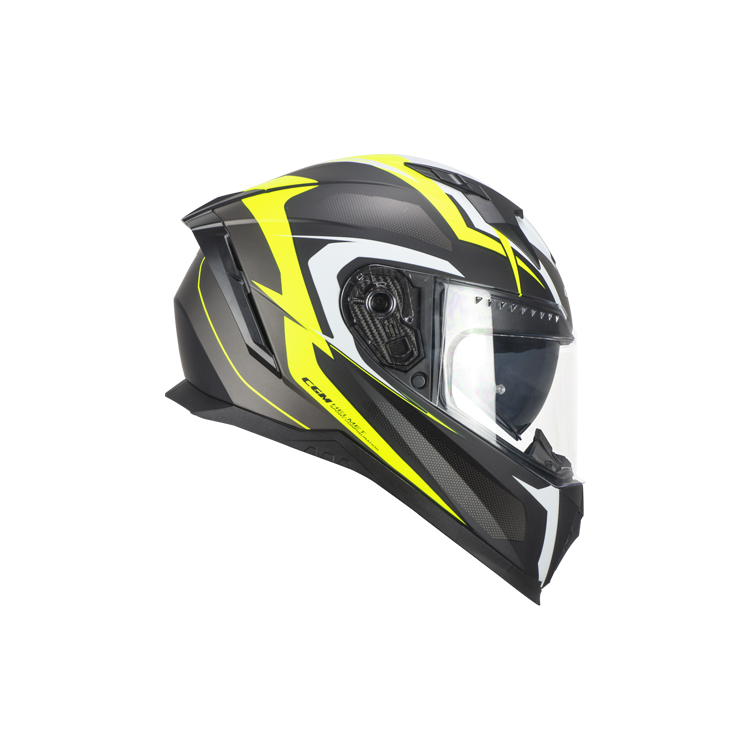 CASCO INTEGRALE 311G BLAST SPORT NERO GIALLO FLUO OPACO | CGM