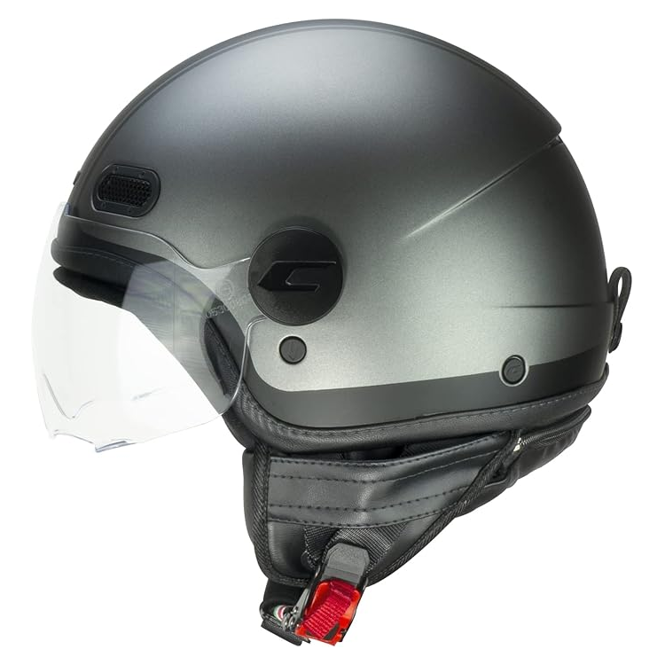 CASCO JET 109X GLOBO SPORT ANTRACITE NERO SATINATO SAGOMATA | CGM