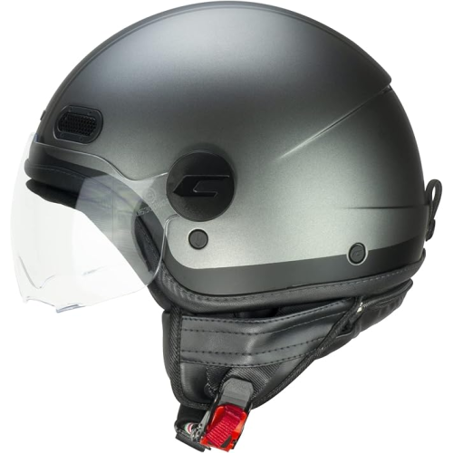 CASCO JET 109X GLOBO SPORT ANTRACITE NERO SATINATO SAGOMATA | CGM