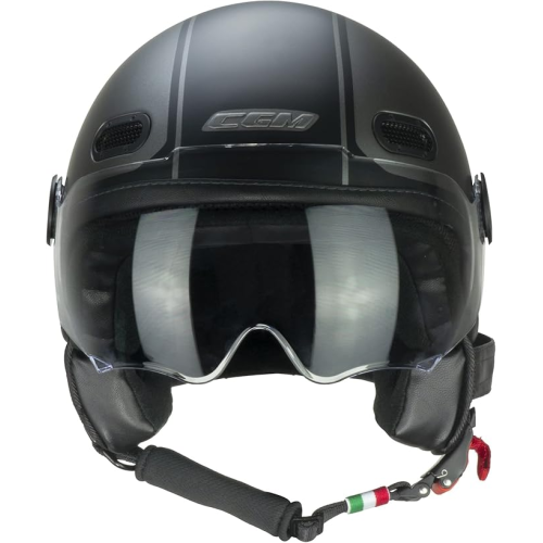 CASCO JET 109X GLOBO SPORT ANTRACITE NERO SATINATO SAGOMATA | CGM