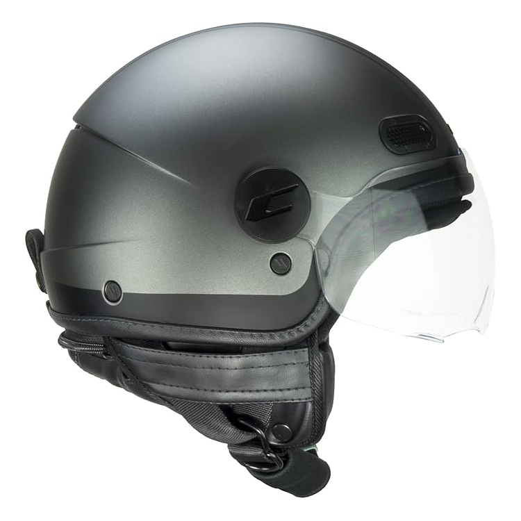 CASCO JET 109X GLOBO SPORT ANTRACITE NERO SATINATO SAGOMATA | CGM