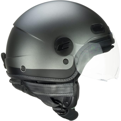 CASCO JET 109X GLOBO SPORT ANTRACITE NERO SATINATO SAGOMATA | CGM
