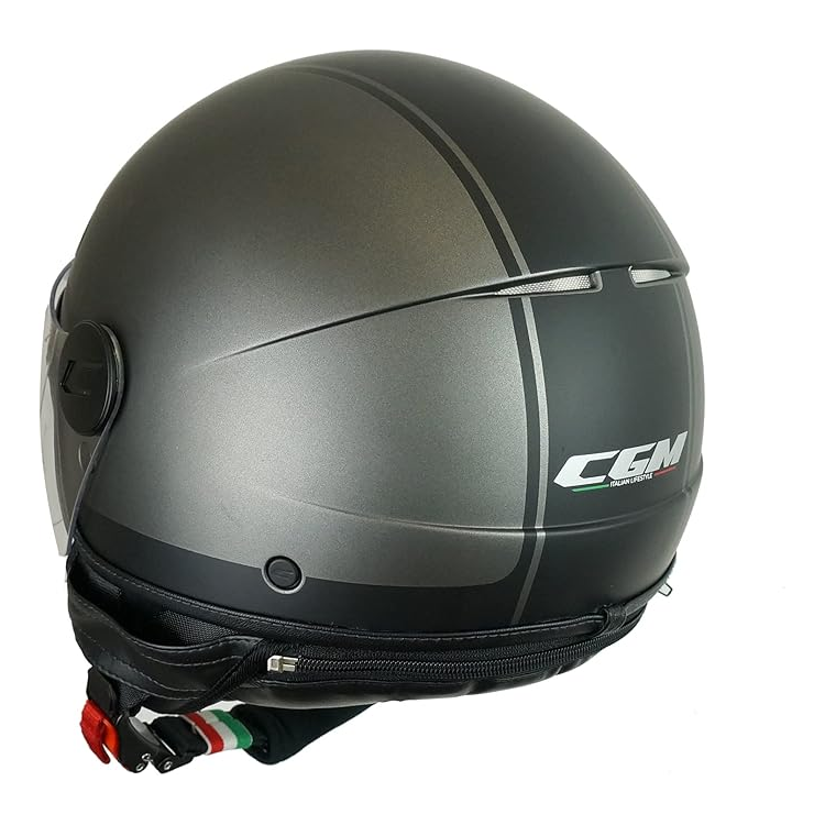 CASCO JET 109X GLOBO SPORT ANTRACITE NERO SATINATO SAGOMATA | CGM