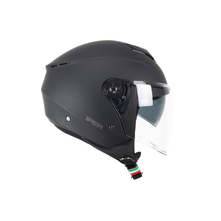 CASCO JET 126A IPER MONO NERO OPACO | CGM