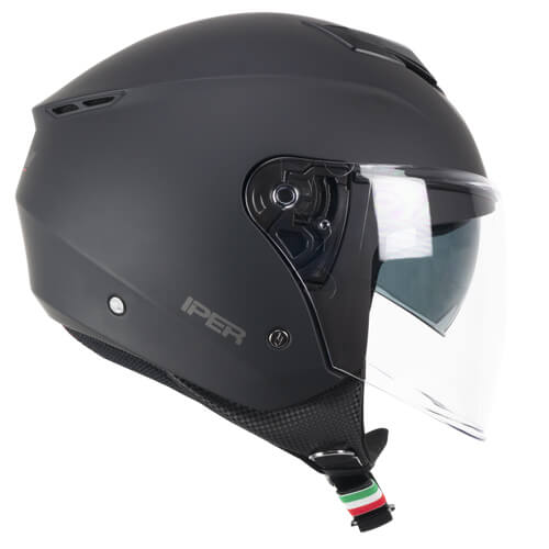 CASCO JET 126A IPER MONO NERO OPACO | CGM