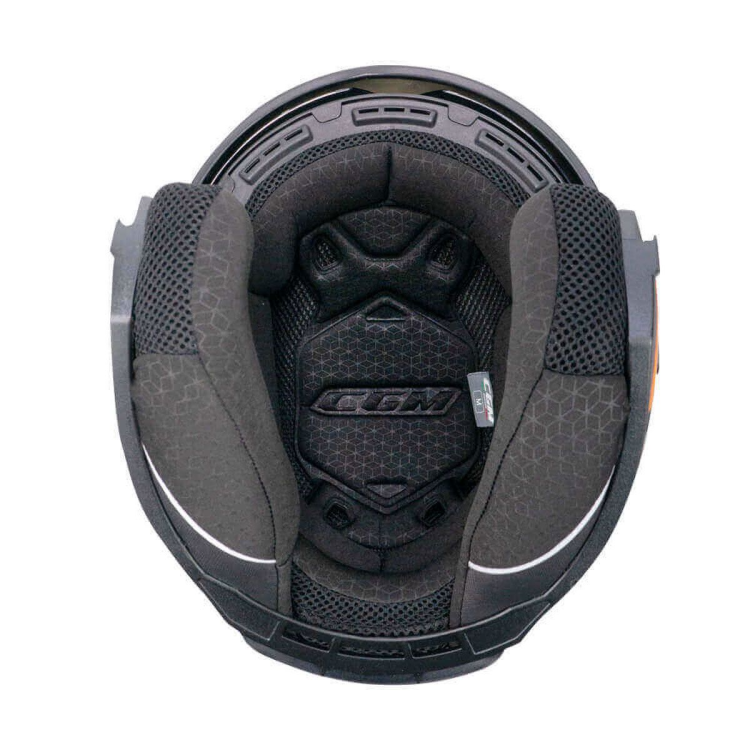 CASCO JET 136G DNA GALAXY NERO ARANCIONE FLUO OPACO | CGM