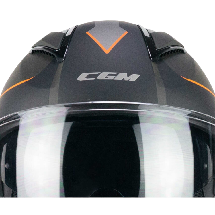 CASCO JET 136S DNA APACHE GRAFITE ARANCIONE OPACO | CGM
