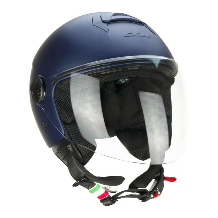 CASCO JET 167A FLO MONO BLU SATINATO LUNGA | CGM