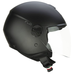 CASCO JET 167A FLO MONO NERO OPACO LUNGA | CGM