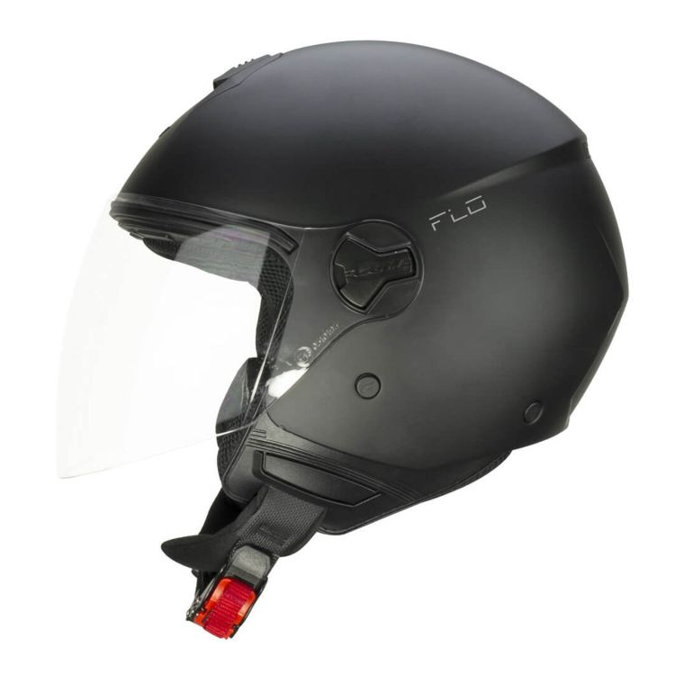 CASCO JET 167A FLO MONO NERO OPACO LUNGA | CGM