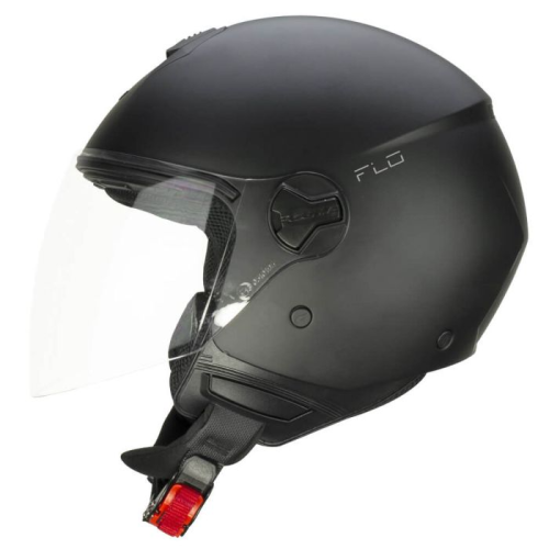 CASCO JET 167A FLO MONO NERO OPACO LUNGA | CGM