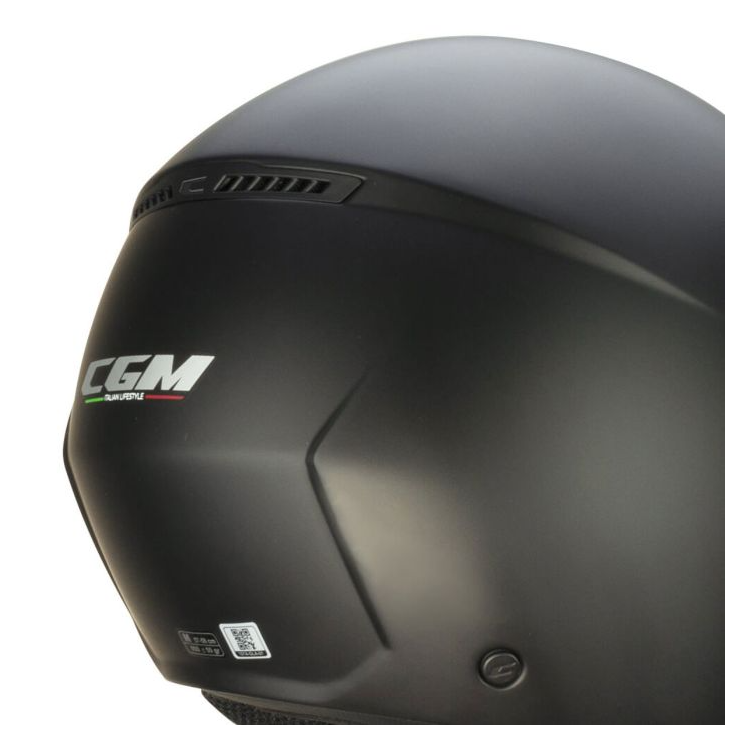 CASCO JET 167A FLO MONO NERO OPACO LUNGA | CGM