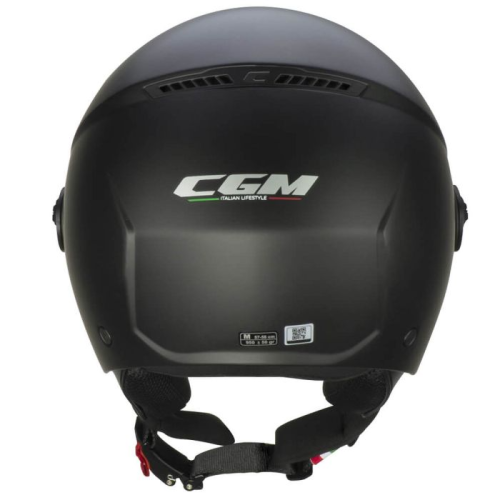 CASCO JET 167A FLO MONO NERO OPACO LUNGA | CGM