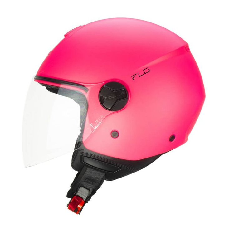 CASCO JET 167A FLO MONO ROSA FLUO OPACO LUNGA | CGM