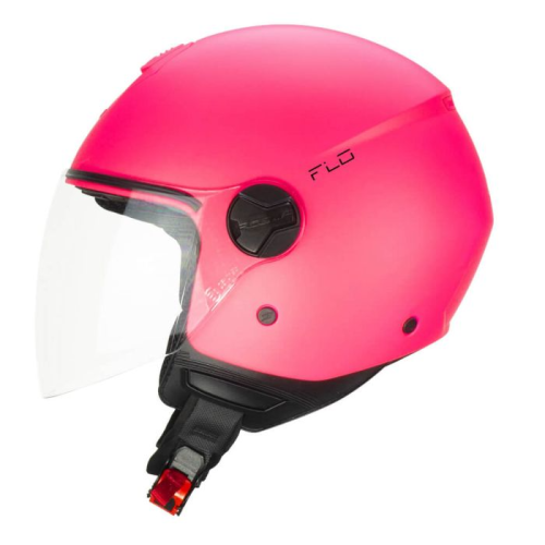 CASCO JET 167A FLO MONO ROSA FLUO OPACO LUNGA | CGM