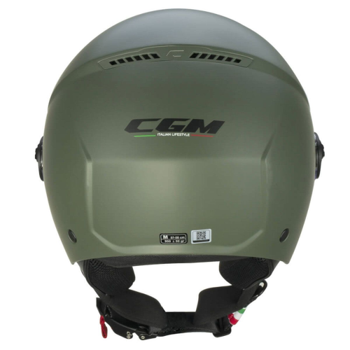 CASCO JET 167A FLO MONO VERDE OPACO LUNGA | CGM