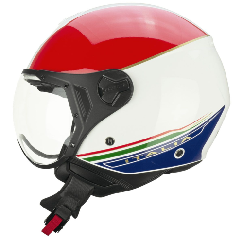CASCO JET 167I FLO ITALIA BIANCO VERDE ROSSO SAGOMATA | CGM