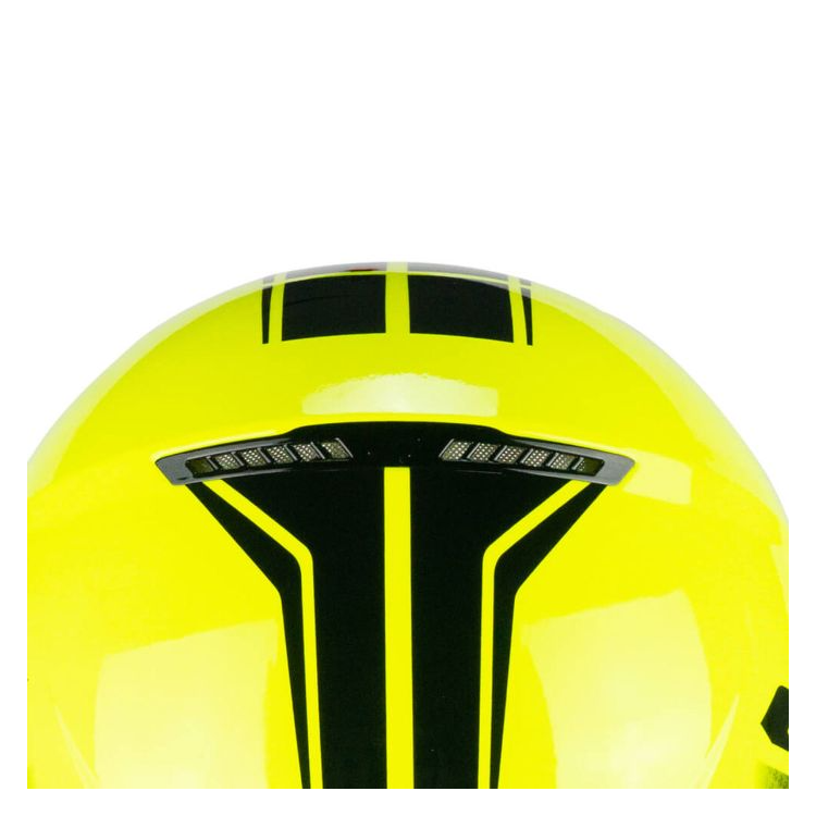 CASCO JET 167X FLO TECH GIALLO FLUO NERO LUNGA | CGM