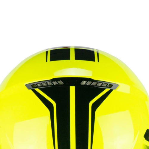 CASCO JET 167X FLO TECH GIALLO FLUO NERO LUNGA | CGM