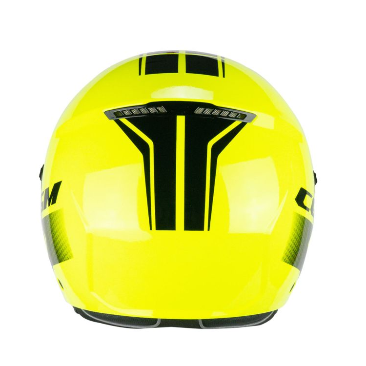 CASCO JET 167X FLO TECH GIALLO FLUO NERO LUNGA | CGM