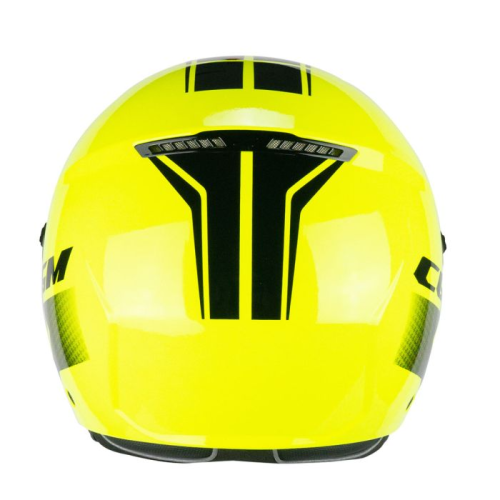 CASCO JET 167X FLO TECH GIALLO FLUO NERO LUNGA | CGM