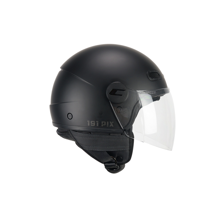 CASCO JET 191A PIX MONO NERO OPACO SAGOMATA | CGM