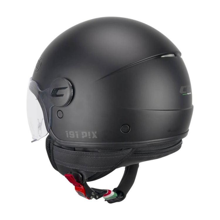 CASCO JET 191A PIX MONO NERO OPACO SAGOMATA | CGM