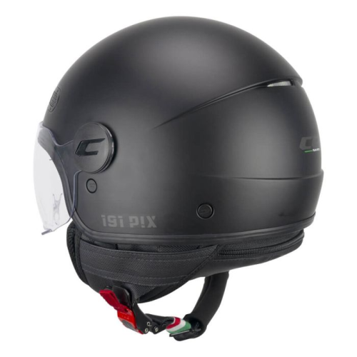 CASCO JET 191A PIX MONO NERO OPACO SAGOMATA | CGM