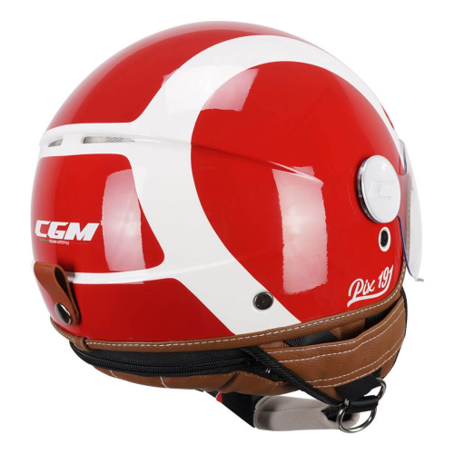 CASCO JET 191G PIX SPRINT ROSSO BIANCO SAGOMATA | CGM
