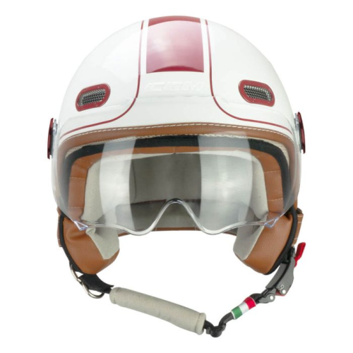 CASCO JET 191V PIX VINTAGE BIANCO BORDEAUX SAGOMATA | CGM