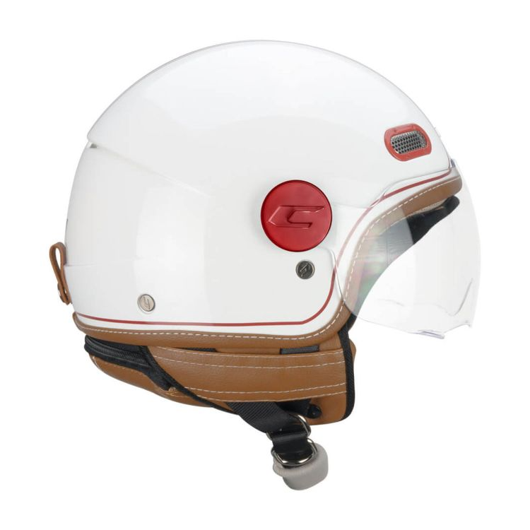 CASCO JET 191V PIX VINTAGE BIANCO BORDEAUX SAGOMATA | CGM