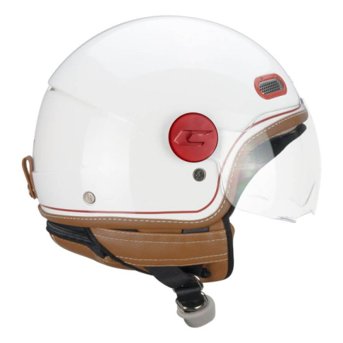 CASCO JET 191V PIX VINTAGE BIANCO BORDEAUX SAGOMATA | CGM