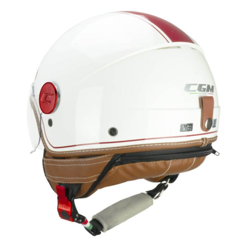 CASCO JET 191V PIX VINTAGE BIANCO BORDEAUX SAGOMATA | CGM