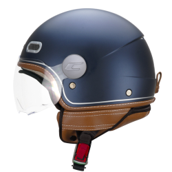 CASCO JET 191V PIX VINTAGE BLU ARGENTO SATINATO SAGOMATA | CGM