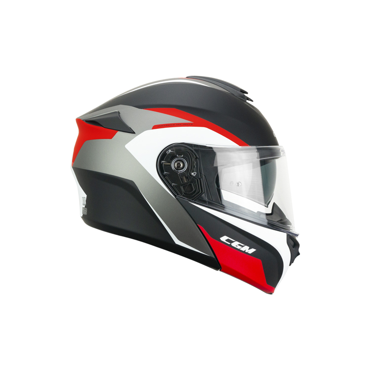 CASCO MODULARE 568X BER CITY GRAFITE ROSSO SATINATO | CGM