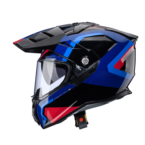 CASCO INTEGRALE TANAMI SCRAM BLACK BLUE LIGHT BLUE RED TG | CABERG