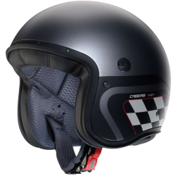 CASCO JET FREERIDE X DAYTONA MATT GUN METAL BLACK WHITE | CABERG