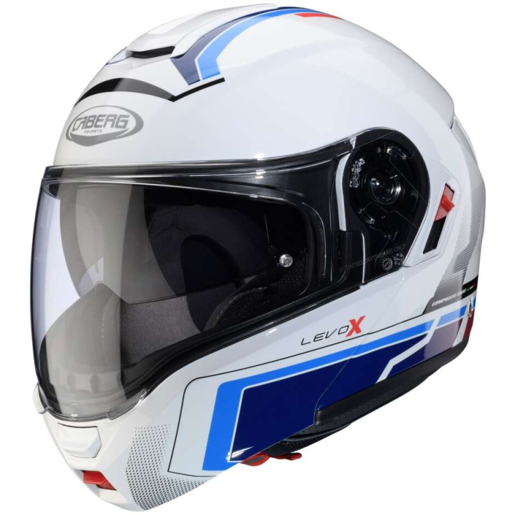 CASCO MODULARE LEVO X ELITE WHITE RED BLUE LIGHT BLUE | CABERG