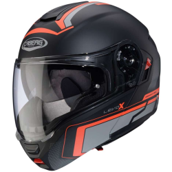 CASCO MODULARE LEVO X ELITE MATT BLACK GREY RED FLUO | CABERG