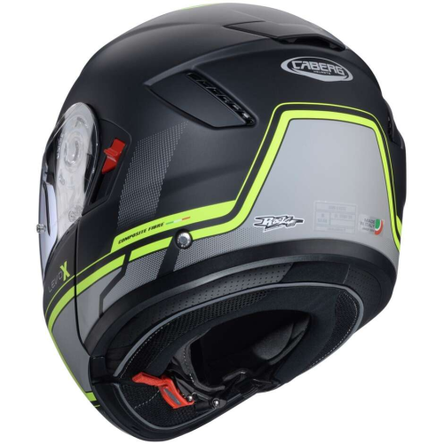 CASCO MODULARE LEVO X ELITE MATT BLACK GREY YELLOW FLUO | CABERG