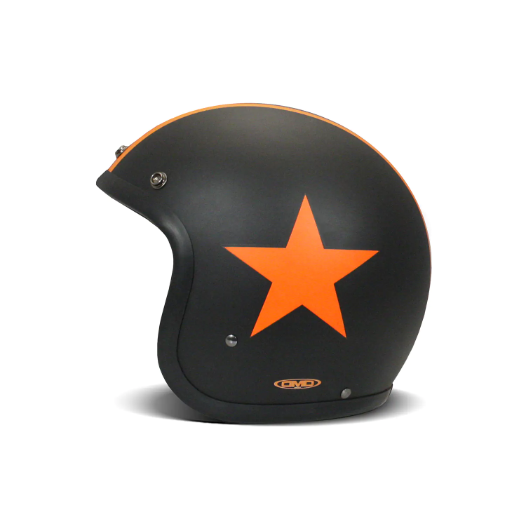 CASCO JET VINTAGE STAR ORANGE | DMD HELMETS