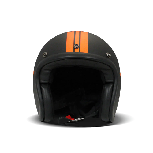 CASCO JET VINTAGE STAR ORANGE | DMD HELMETS