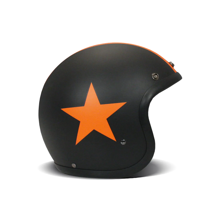 CASCO JET VINTAGE STAR ORANGE | DMD HELMETS