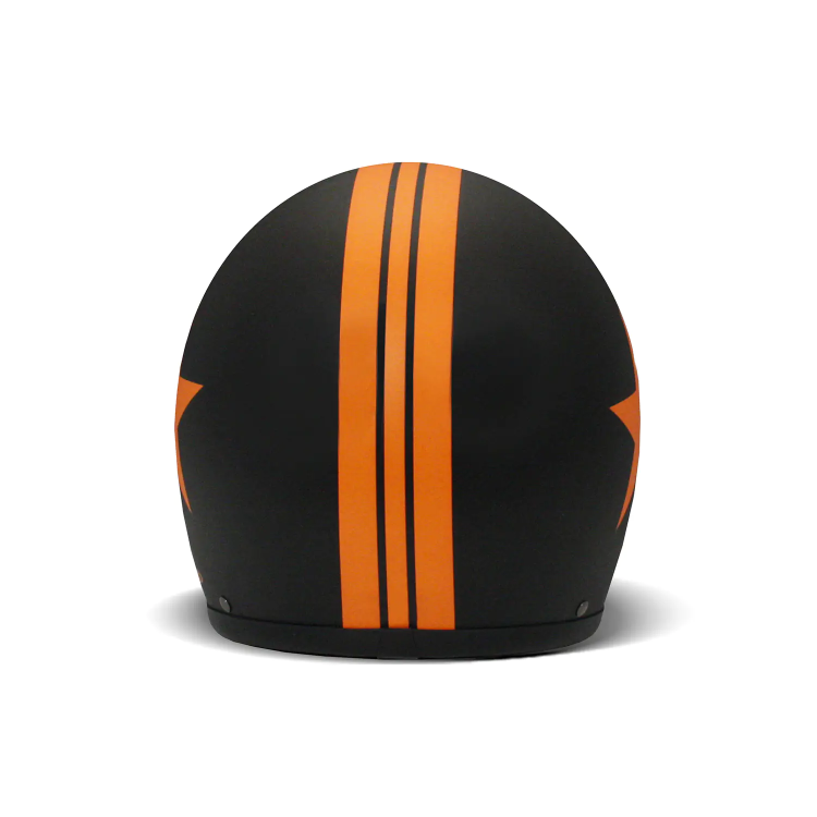 CASCO JET VINTAGE STAR ORANGE | DMD HELMETS