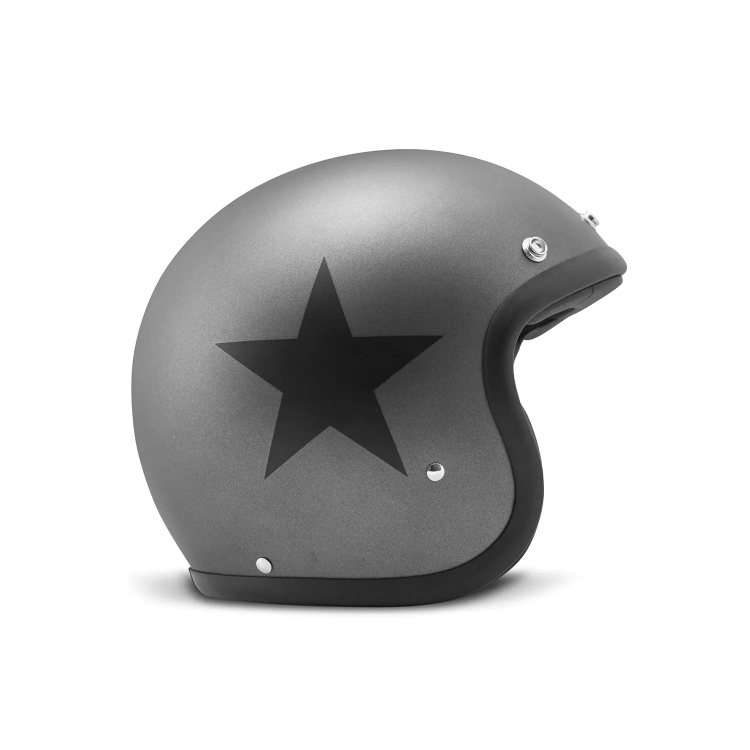 CASCO JET VINTAGE STAR GREY | DMD HELMETS