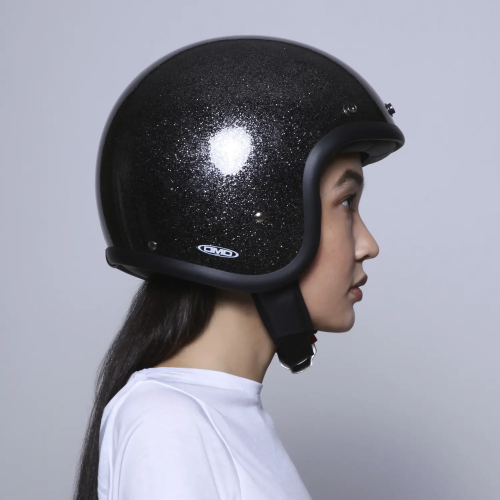 CASCO JET  RETRO GLITTER BLACK | DMD HELMETS